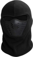 Balaclava for Men - Airsoft Mask - Face Warmer - One Size - Black - By TRIXES