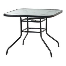 Glass top garden table - top,