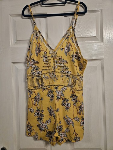 Yellow floral playsuit - , with