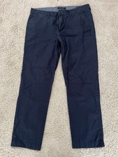 Tommy Hilfiger Navy Tailored Fit Men’s Chinos - W34 L30