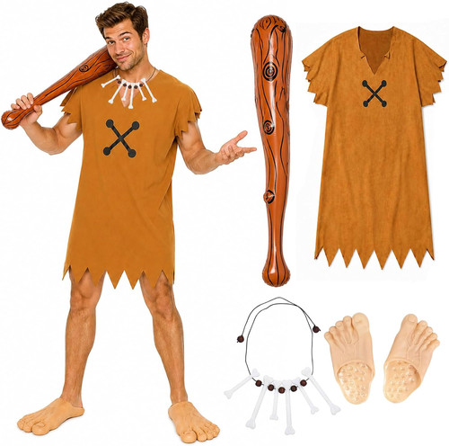 Mens caveman costume - caveman,