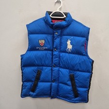 Polo Ralph Lauren Puffer Gilet Vest Team Britain GB Big Pony Down Bodywarmer XL