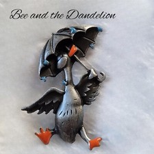 Duck Brooch / Pendant With