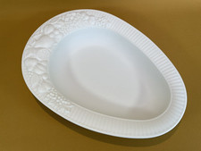 Seltmann Weiden Bavaria Matt White Embossed Fruits Bowl/Dish 1304 Vintage