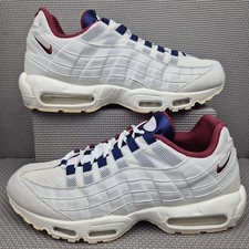 Nike Air Max 95 ID By You Trainers UK 10.5 Men Beige White Claret Red Navy Blue