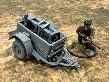 German Ammo Trailer Bolt Action 28mm WW2 Wargaming