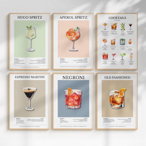 Cocktail drinks prints bar - drinks,