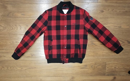 Guess men check bomber - men's,