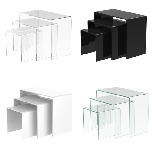 Acrylic nesting plinths riser - acrylic,