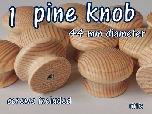 Pine wooden knob - pine,