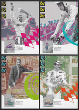 FINLAND 1995 SPORT MOTORBIKES CARS MOTOCROSS RALLY MAXICARDS USED OBVERSE FIRST