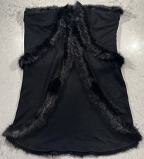 NWT Faux Fur Trim Wrap Shawl