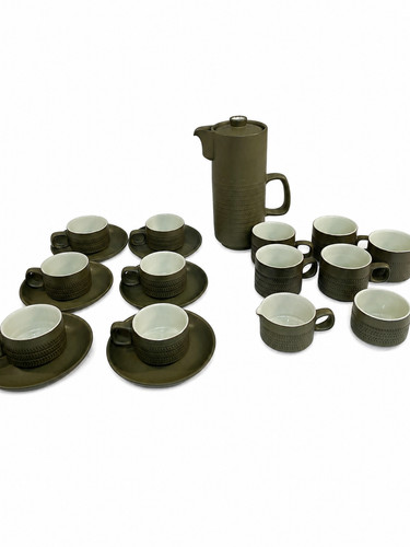 Vintage denby chevron coffee - denby,