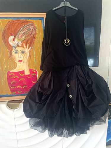 Barbara speer skirt black - speer,