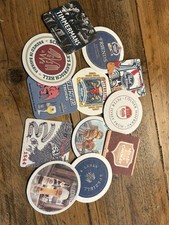 Brand New Unused Beer Mat Selection Of 12. All Different.  German Belgian UK.
