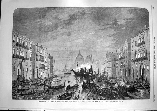 Old antique print - old, 1868