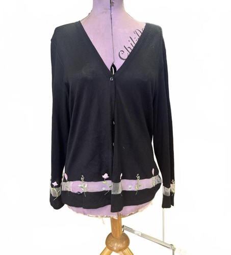 Grazia black cardigan with - black,