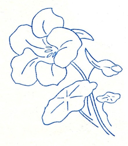 Vintage embroidery transfer - vintage,