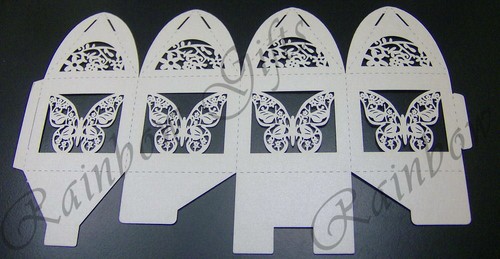 Pearlescent favour boxes - pearlescent,