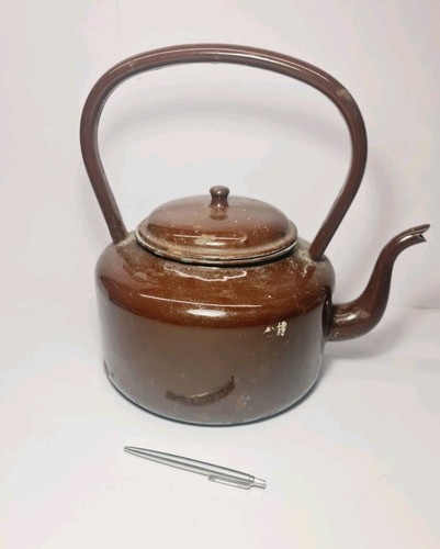 Vintage 1950s large brown - 10",