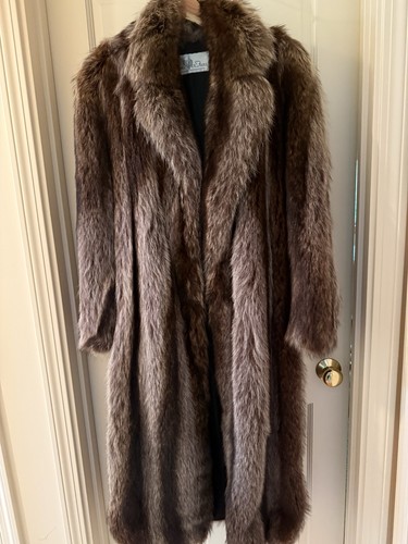 Full length raccoon fur - raccoon, coat