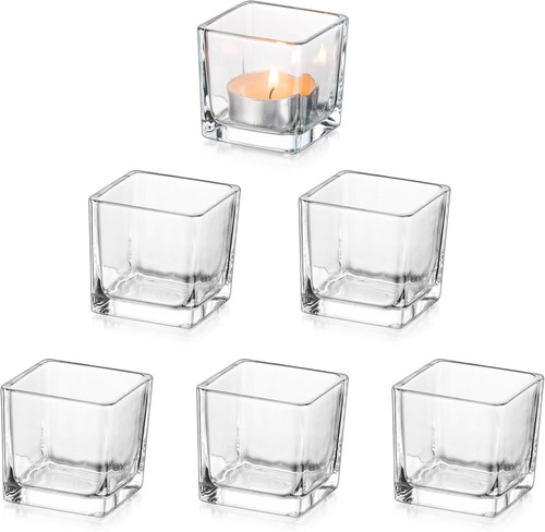 Glasseam clear glass tea light - clear,