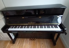 Kawai upright piano - upright, black