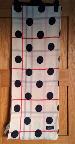 Joules spotty scarf cream - joules,