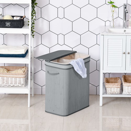 100l wooden laundry basket - laundry, 2