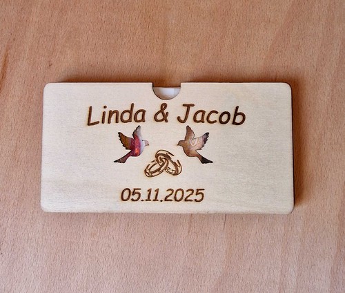 Personalised wedding money - personalised,