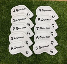 10Pcs 3-9-PSA Golf Club Iron Head Cover Taylormade Classic logo Magnet