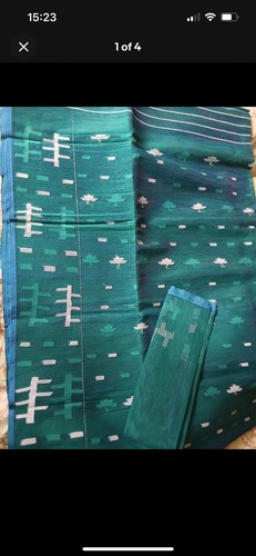 Jamdani saree with blouse - with,