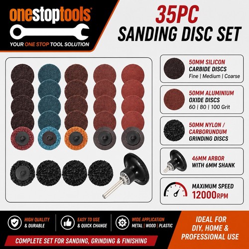 35pc sanding discs type r - sanding,