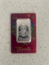 2024 PAMP Suisse Diwali Festival of Lights 1oz Fine Silver Bar 999.0 Fine Silver