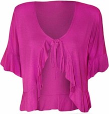 Ladies tie front bolero - up,