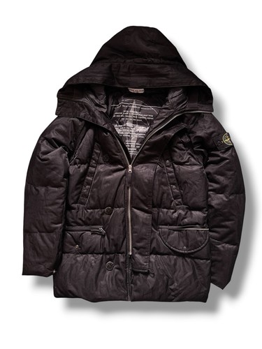 Stone island down jacket black - stone,