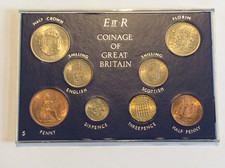 UK GB 1964 8 COIN YEAR SET UNC IN PLASTIC CASE