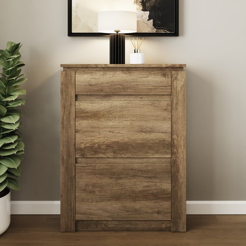 Canyon oak shoe cabinet grey - oak,