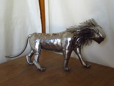Michael Turner Artist Stainless Steel Sculpture of a Lion Art