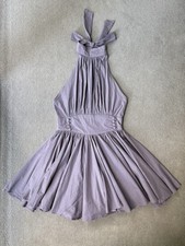 Topshop Barbara Hulanicki Biba Pleated Open Back Dress Size 10