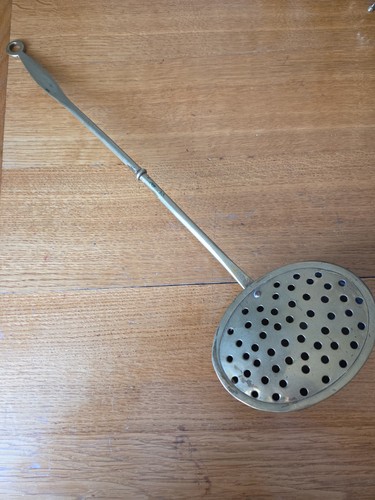 Vintage brass chestnut roaster - brass,