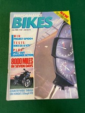 PERFORMANCE BIKES JUL 1986 HONDA VFR 750 KAWASAKI KMX 125 MOTO GUZZI V75