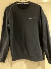Champion Black Crew Neck Sweatshirt medium 