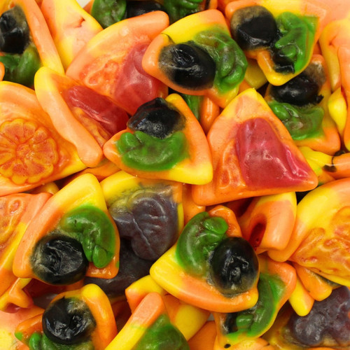 Jelly filled pizza slices - filled,
