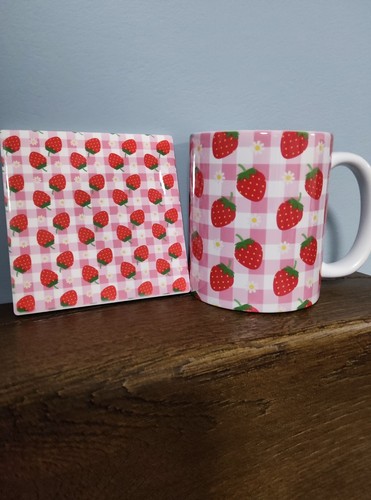 Ceramic mug and - ceramic, coaster