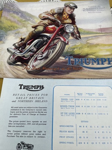 Scarce triumph motorcycles - scarce,