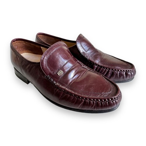 Barker burgundy leather - burgundy,