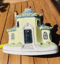 Vintage STAFFORDSHIRE POTTERY Ceramic Cottage House Home Pastille Incense Burner