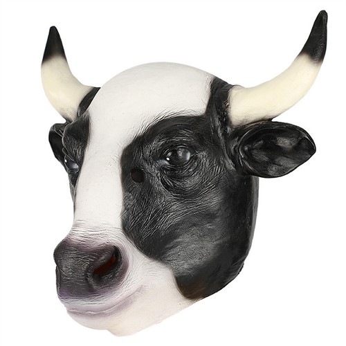 Funny milk cow mask - funny,