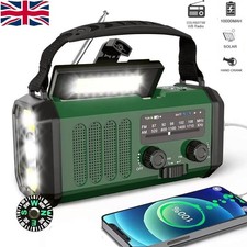10000mAh Wind Up Solar Radio